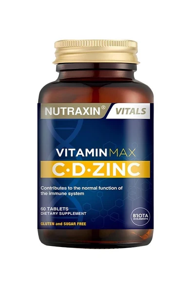 Nutraxin Vitamin Max C-D-Çinko 60 Tablet ürün görseli 1