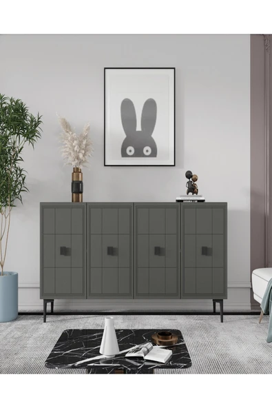 CENEYRA KA1202A - YUKA KONSOL, TV SEHPASI ANTRASİT 120cm