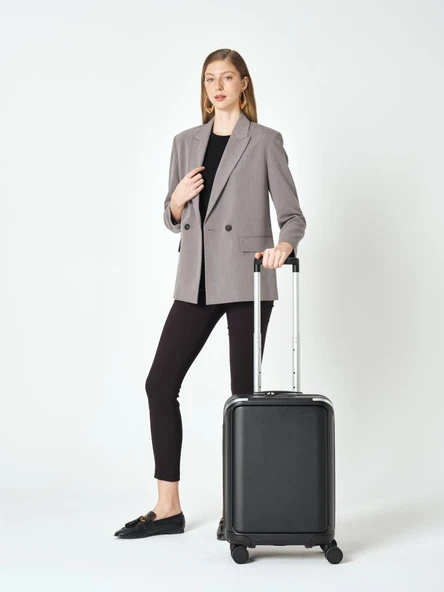 Pierre Cardin Trolley Valiz Siyah Kabin Boy 04PC7090-03-SY ürün görseli