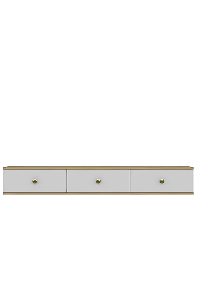 CENEYRA TDA1801AG - ZUZU DUVARA MONTAJ TV STAND ANTRASİT-GOLD 180CM - 12