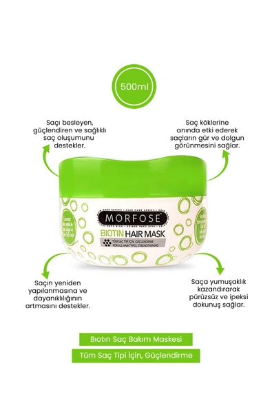 Biyotin İçerikli Saç Maskesi 500 ml - 2