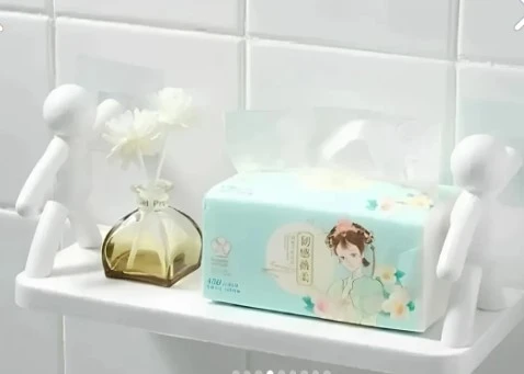 İnsan Figürlü Yapışkanlı Çok Amaçlı Duvar Rafı - 4