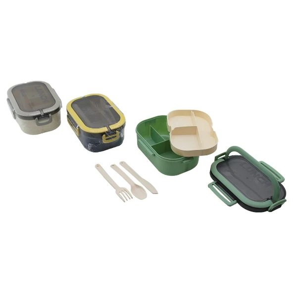 Tek Katlı Bölmeli Beslenme Kutusu ürün görseli 1