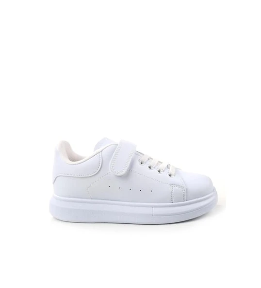Moda Ayakkabı 160 Beyaz Çocuk Spor Ayakkabı - Resim 5