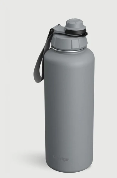 Stevig ST-253 1 Hand Leak-Proof Sızdırmaz Çelik Termos 1500ML Grey - 2