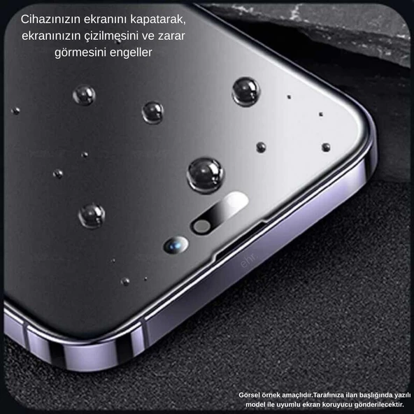Xiaomi Redmi Note 8 Pro Uyumlu Tam Kaplayan Gizlilik Filtreli Mat Seramik Hayalet Ekran Koruyucu x3 - 5