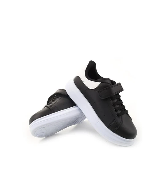 Moda Ayakkabı 160 Beyaz-Syh Erkek Çocuk Spor Ayakkabı - Resim 7