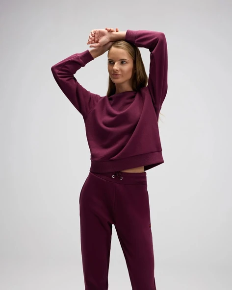 Ellesse EF553-BRD Kadın Bordo Sweat ürün görseli