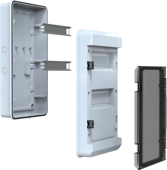 235x435x110 mm 18 li Sıva Üstü W Otomat Kutusu - 3