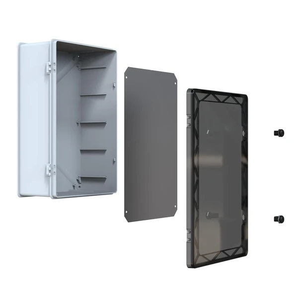 400x600x240 Şeffaf Kapaklı Taban Saclı Pano - 3