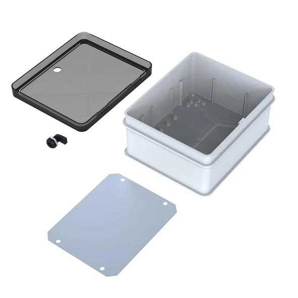 250x300x145 Şeffaf Kapaklı Taban Saclı Pano - 4