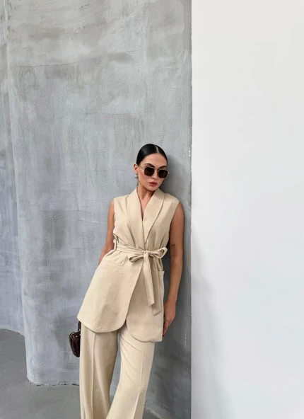 Cura Yelek Pantolon İki̇li̇ Takim - 4