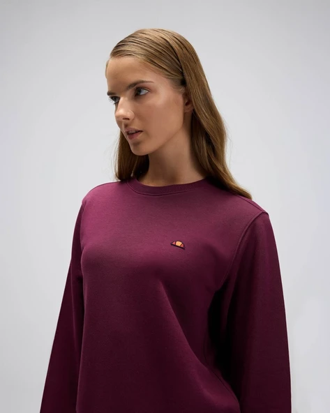 Ellesse EF553-BRD Kadın Bordo Sweat - Resim 3
