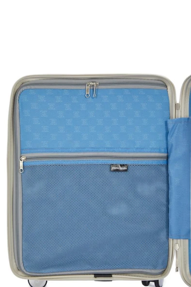 Pierre Cardin Trolley Valiz Gri Kabin Boy 04PC7070-03-GRİ - Resim 8