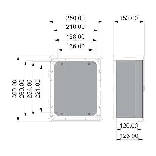 250x300x145 Şeffaf Kapaklı Taban Saclı Pano - 2