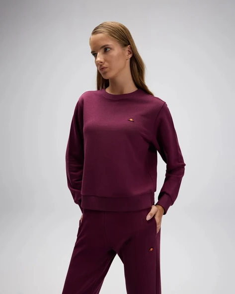 Ellesse EF553-BRD Kadın Bordo Sweat - Resim 2