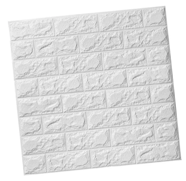 3D Tuğla Desenli Kendinden Yapışkanlı Duvar Paneli 58x38 cm - 2