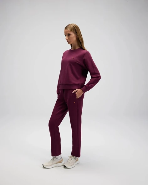 Ellesse EF553-BRD Kadın Bordo Sweat - Resim 7