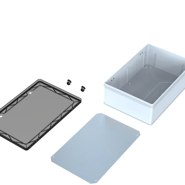 400x600x240 Şeffaf Kapaklı Taban Saclı Pano - 5