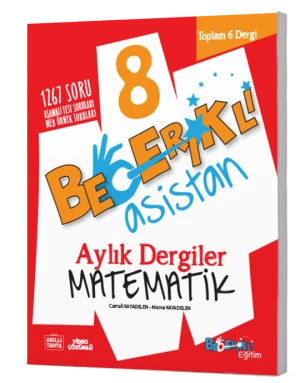 Becerikli Asistan 8. Sınıf Matematik Aylık Dergiler Seti