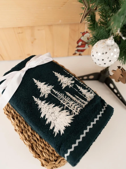 Pamuklu 2'li Şirin & Modern Nakışlı Hediyelik Havlu Seti Baveno - Resim 6