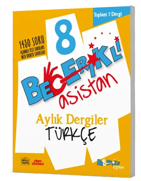 Becerikli Asistan 8. Sınıf Türkçe Aylık Dergiler Seti