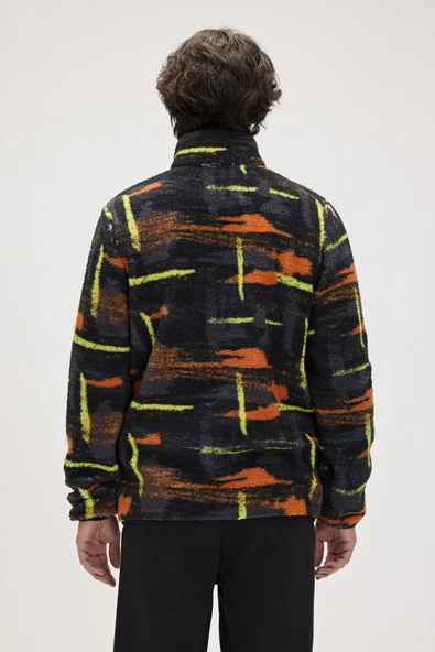 BAD BEAR VERNON FULL ZIP PLUSH / NIGHT ERKEK SİYAH POLAR - Resim 3