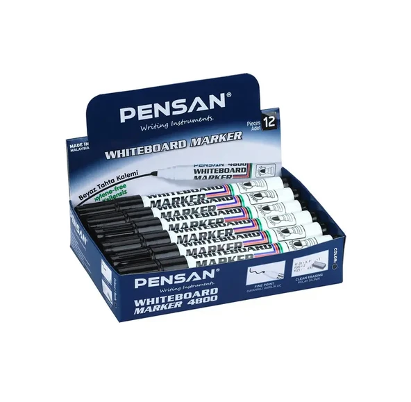 Pensan Tahta Kalemi Yuvarlak Uç Siyah 4800 - Resim 4