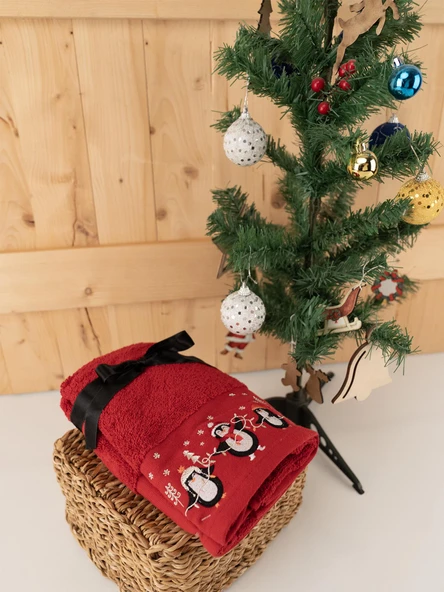 Pamuklu 2'li Şirin & Modern Nakışlı Hediyelik Havlu Seti Baveno ürün görseli 1