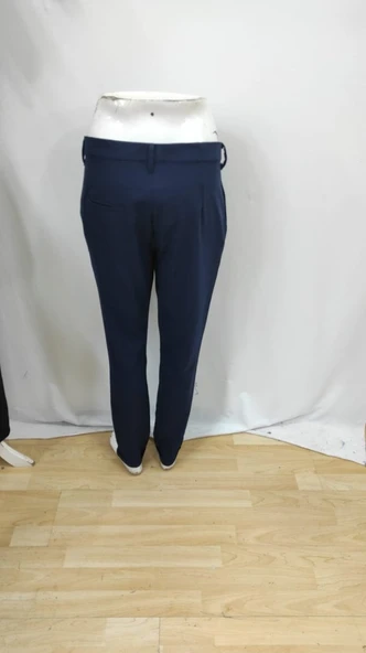 Erkek Belden Düğmeli Cepli Dokuma Pantolon - 6