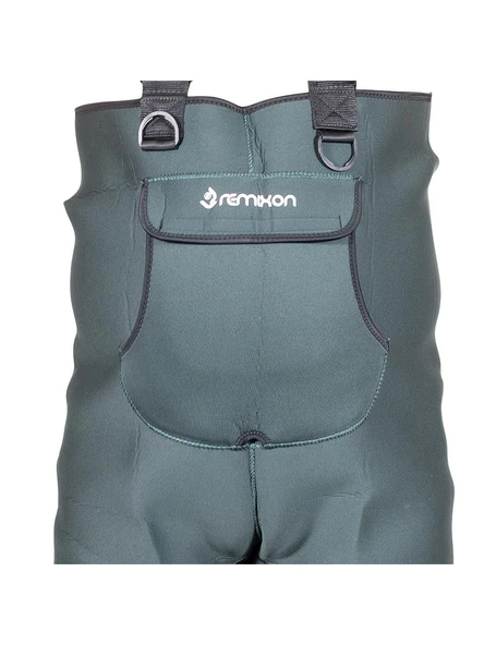 Remixon 4.5mm Neopren Yeşil PVC Bot Tulum Çizme - 4