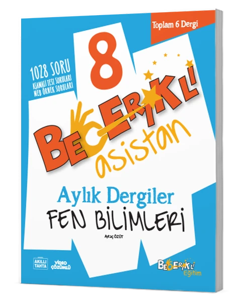 Becerikli Asistan 8. Sınıf Fen Bilimleri Aylık Dergiler Seti