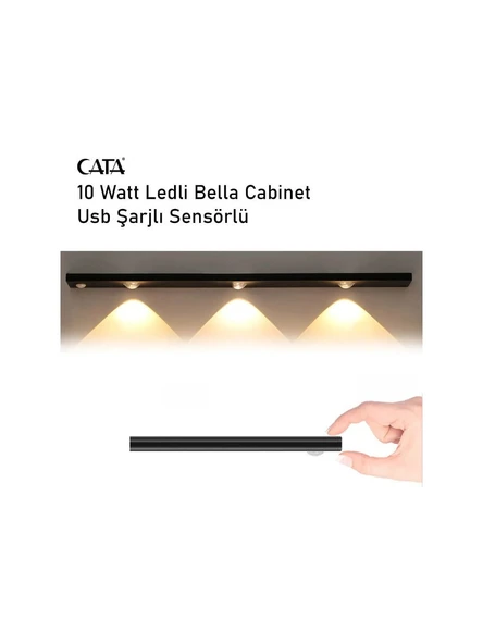 Cata Ct 2464 Cata 10W Şarjlı Sensörlü Dolap Içi Armatür Günışığı 4000K