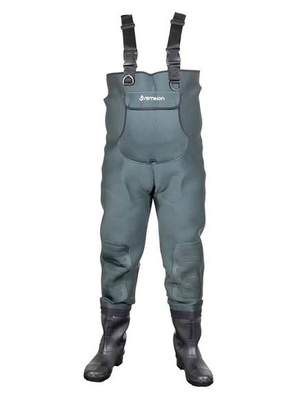 Remixon 4.5mm Neopren Yeşil PVC Bot Tulum Çizme