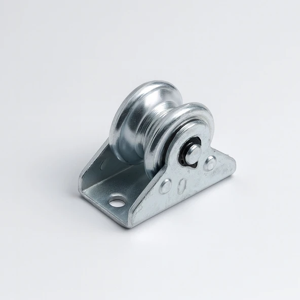 Muhafazalı Metal Ray Makara 30 mm Sürgülü Kapı Raylı Sistem Dayanıklı Galvanizli Tekerlek Mekanizma - Resim 6