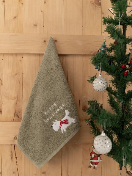 Pamuklu 2'li Şirin & Modern Nakışlı Hediyelik Havlu Seti Baveno - Resim 12