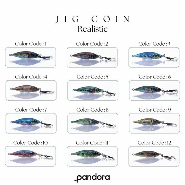 PANDORA JIG COIN REALİSTİC JİG 40 G