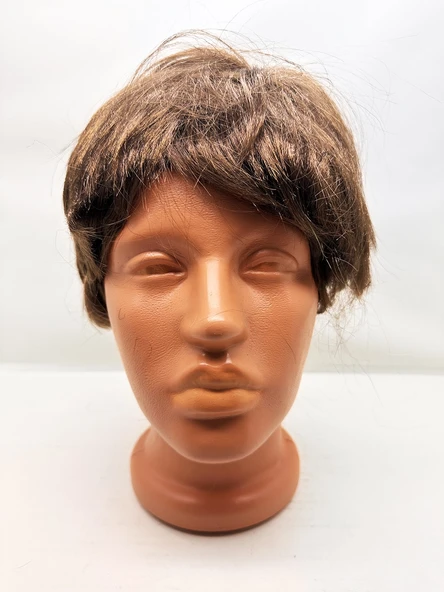 Kahverengi Kısa Kesim İçi Astarlı Erkek Peruğu - 2