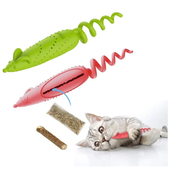 Gigwi Catnipli Fare Model Oyuncak Yeşil - Resim 5