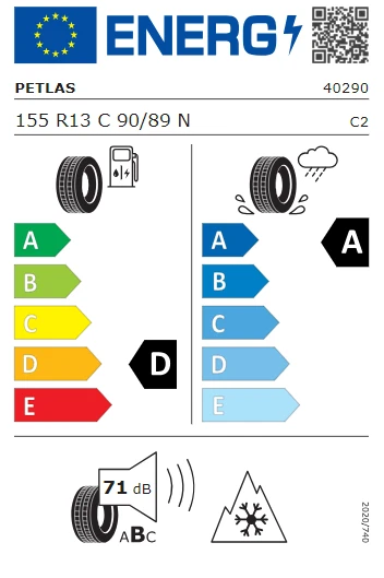 Petlas 155 R13C 90/89N 8PR Full Grip PT925 (M+S) Kış Lastiği 2025 Üretim - 3