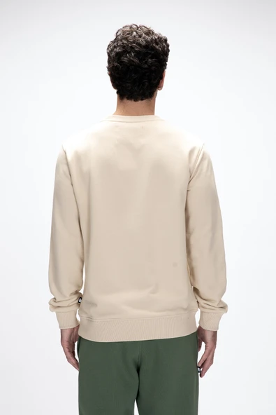 BAD BEAR MOUNTAIN CREWNECK / BEIGE ERKEK SWEATSHİRT - Resim 3