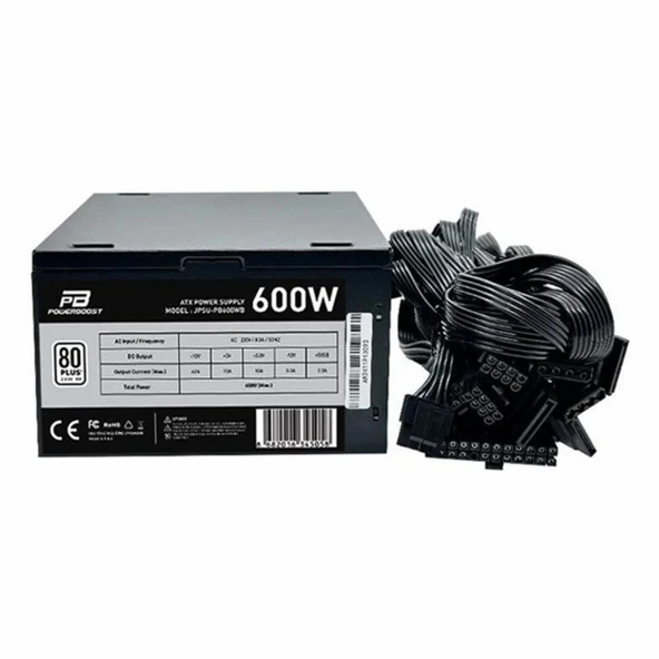 PowerBoost PB600WB 600W 80+ White Güç Kaynağı - Resim 3