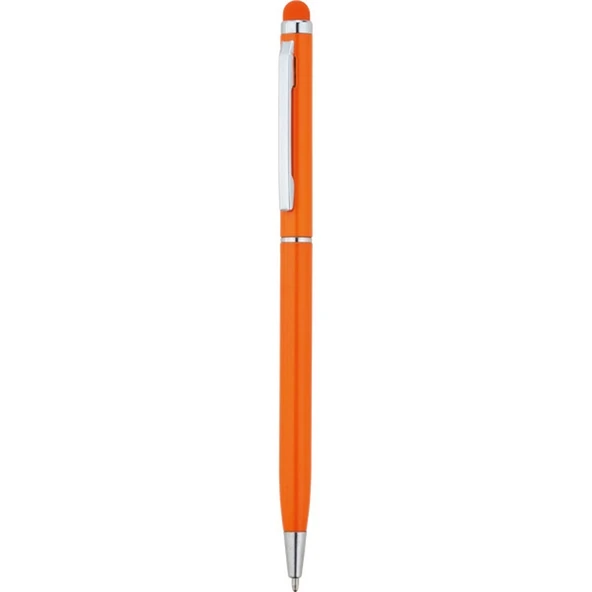 Tükenmez Touchpen Turuncu Kalem - Resim 2
