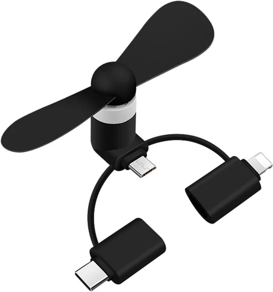 Alfalink AFN-10 Telefon Mini Üç Girişli Usb Fan - 2