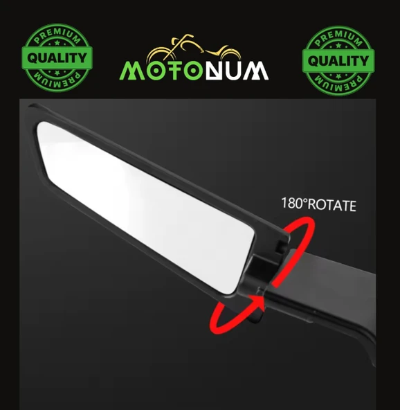 Aprilia Tuono V4 Factory Naked Kanat Ayna Büyük Boy M01004 - Resim 5