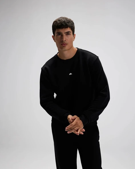 Ellesse EM556-BK Erkek Siyah Sweat