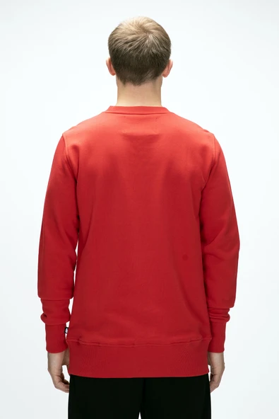 BAD BEAR CORNER CREWNECK / CRIMSON RED ERKEK SWEATSHİRT KIRMIZI - Resim 3