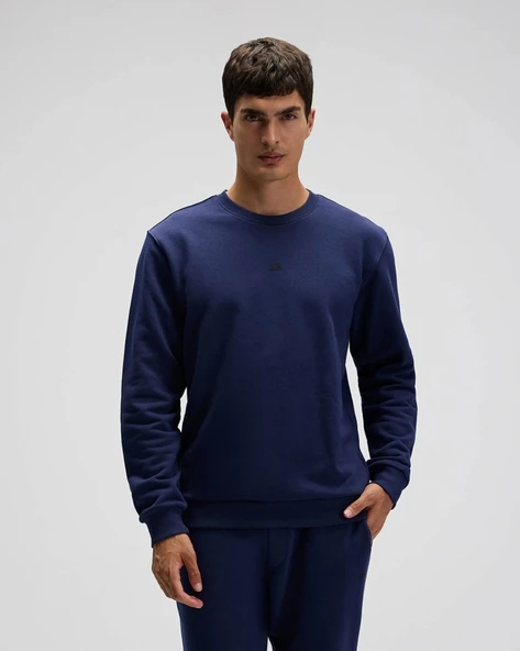 Ellesse EM556-NV Erkek Lacivert Sweat