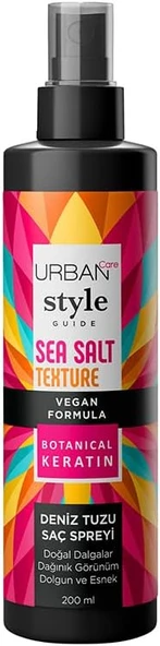 Urban Care Style Guide Deniz Tuzu Etkili Doğal Dalga Sağlayan Saç Spreyi-200 ML
