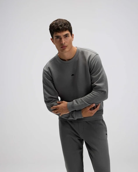 Ellesse EM556-ANT Erkek Antrasit Sweat - 3
